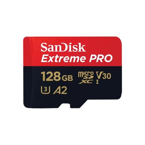 Tarjeta de Memoria SanDisk Extreme Pro 128GB microSD XC UHS-I con Adaptador/ Clase 10/ 200MBs
