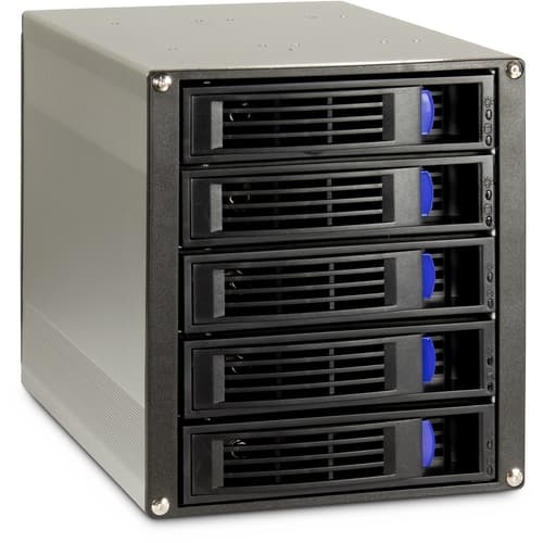 Caja Expansion SATA/SAS 3x5.25 para 5x3.5/2.5 HDD - 5 x SATA - 2 x Molex - Ventilador 80mm - Requiere 3 bahías externas de 5.25" - Cable SATA de datos individual por disco