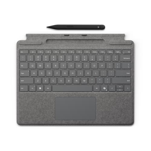 Microsoft Surface Bundle Teclado TYPE COVER + Pen Surface Pro 10, Pro 9, Pro 8 - Plata