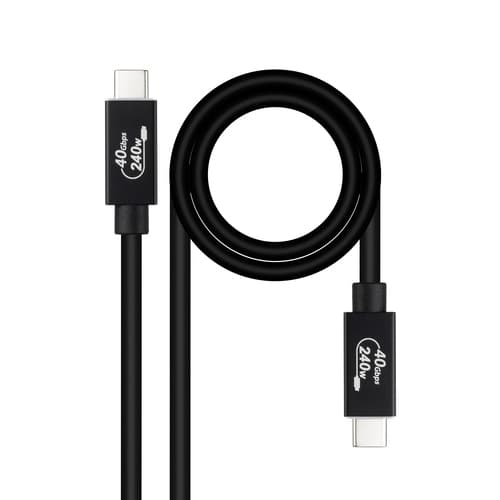 CABLE USB 4 GEN3x2 40Gbps 5A/240W, USB-C M/M 1.8 M