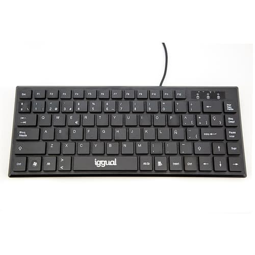 iggual Teclado USB compacto TKL Slim TKL-USB negro