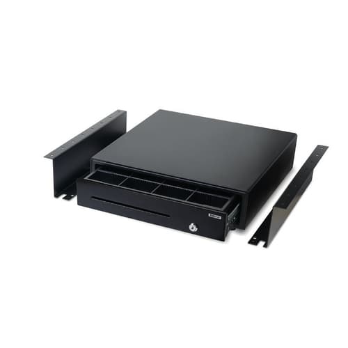 SAFESCAN 4141B - SOPORTE FIJACION BAJO MESA PARA COJONES PORTAMONEDAS - PARA SD-4141 y HD 4141S - METAL 410x100x75mm