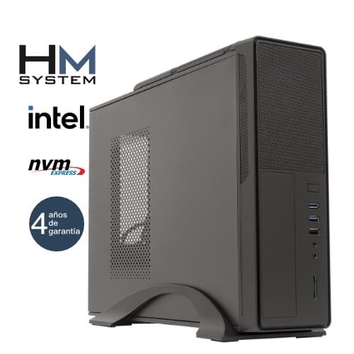 HM System Solano C8+ - Sobremesa SFF - 12ª gen - Intel Core i5 12400 - 16GB DDR4 - 500GB SSD M.2 NVMe - USB 3.0 - 4 años garantía - 30 días DOA