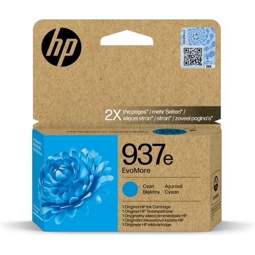 HP 937e Cyan Cartucho de Tinta Original - 4S6W6NE