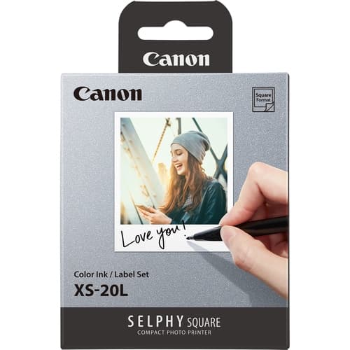 CANON Papel Selphy Square QX10 model XS-20L 20h Color ink / Label set 72