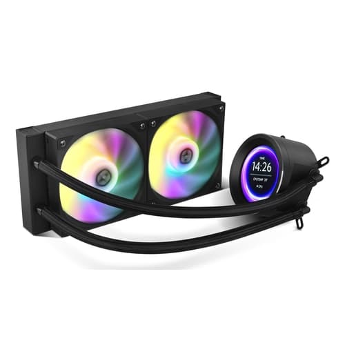 NOX REFRIGERACION LIQUIDA CON LCD KIT RL 240 LCD NEGRO