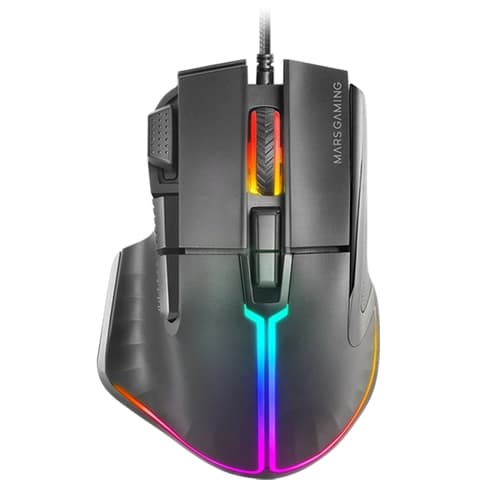 MARS GAMING RATÓN RGB,12800 DPI,ERGO REPOSAPU.