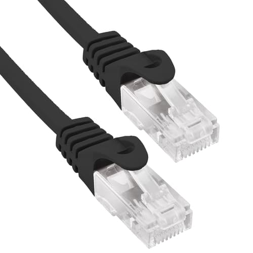 Cable de red UTP Phasak Cat. 6 CU negro 10 m