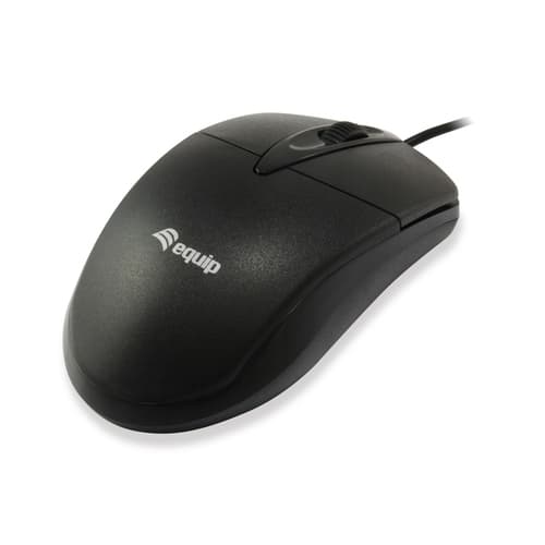 MOUSE EQUIP LIFE 3 BOTONES OPTICO USB NEGRO 1000DPI