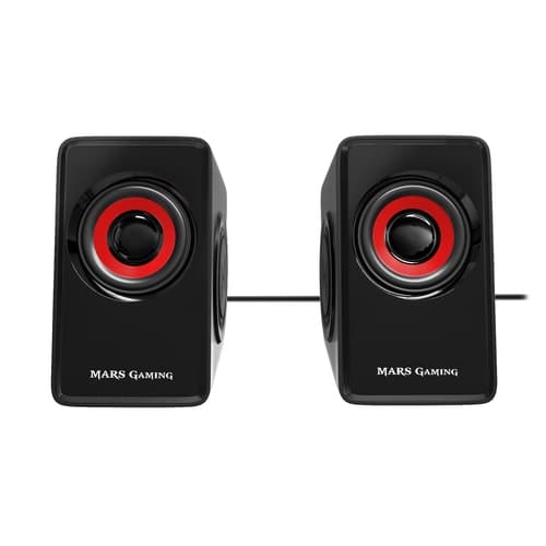 Mars Gaming Altavoces 2.0 MS1 negro/rojo