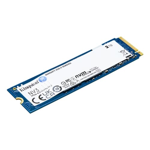Kingston NV3 - unidad en estado sólido - 2TB - PCIe Gen4 - 6000 Mbps / 4000 Mbps