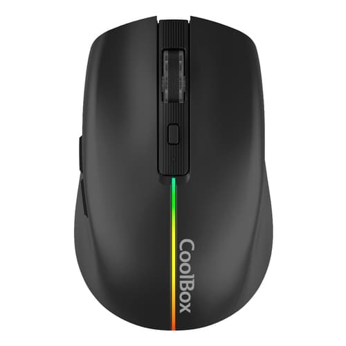 Coolbox Gaming Ratón  W01 1600DPI Inalámbrico Negr