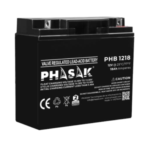 Bateria Phasak 12V 18A