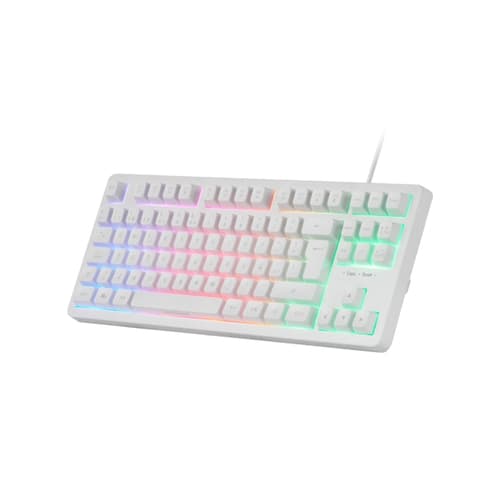 Mars Gaming Teclado MK023 TKL FRGB Blanco
