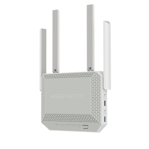 Keenetic Titan - Router BE7200 - Wifi7 - 4 antenas externas - 4xRJ45 1Gbps + 1xRJ45 2,5Gbps + 1xRJ45 10Gbps - 1xUSB 3.0 - 1xUSB2.0 - File Sharing - Mesh Wifi System - KeeneticOS