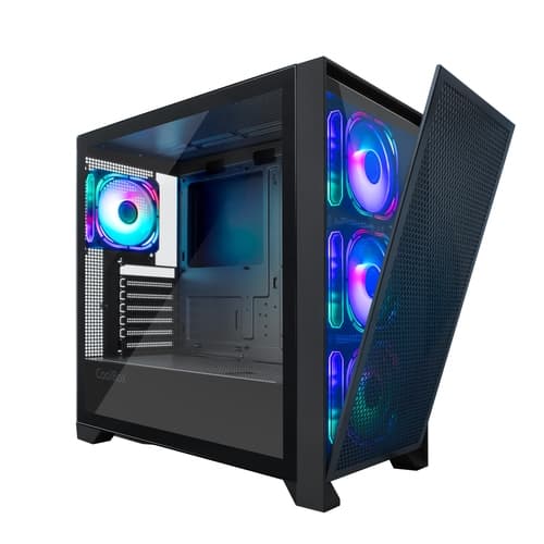 Coolbox Caja Gaming ATX Ge-2000 DualView  S/Fte