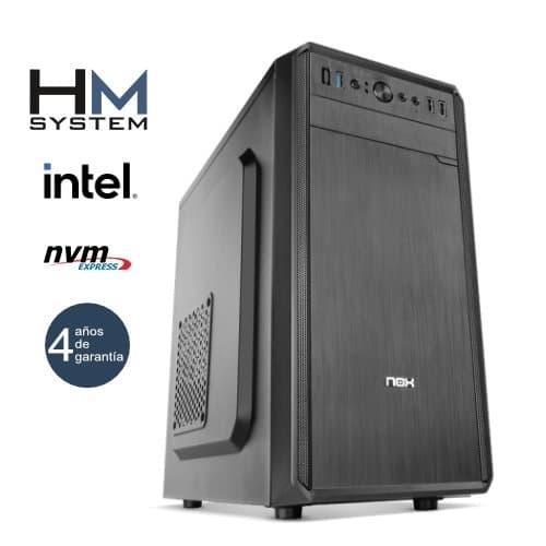 HM System Corus C10+ - Minitorre MT - 14ª gen - Intel Core i7 14700 - 16GB DDR4 - 1TB SSD M.2 NVMe - USB 3.0 - 4 años garantía - 30 días DOA