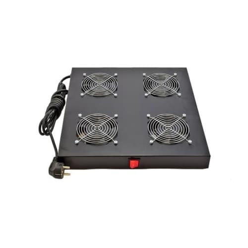 Phasak - Conjunto ventilacion 4 coolers 1U negro