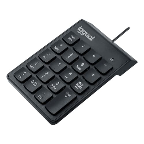 iggual Teclado numérico USB CK-NUM-19T negro