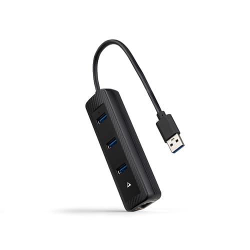 CONVERSOR USB3.0 A ETHERNET 3xUSB3.0 USB-A/M-RJ45/15 CM