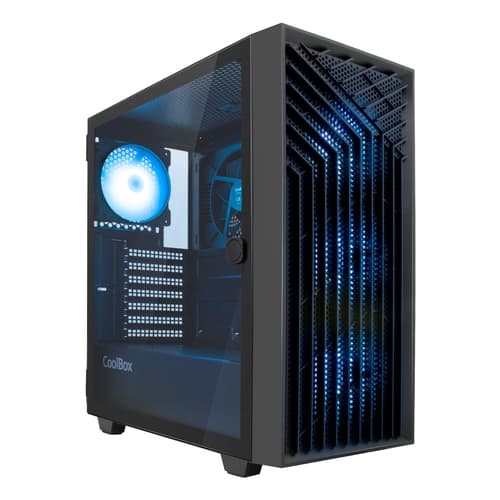 Coolbox Caja Gaming ATX GA300 GRIDLINE Black