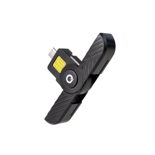 LECTOR TARJETAS DNIE USB-C 2.0, NEGRO