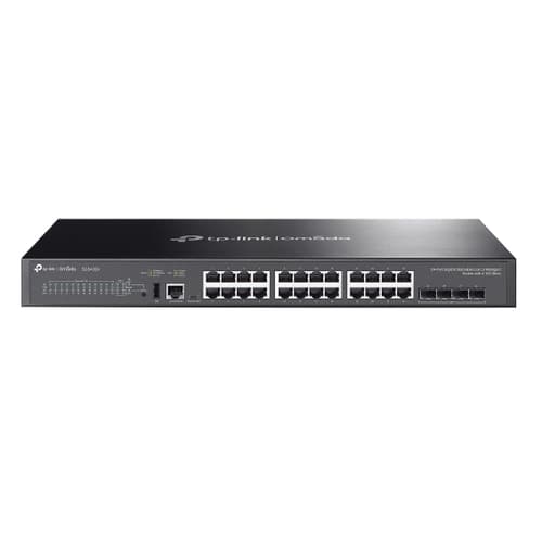 SWITCH GESTIONABLE L3 TP-LINK SG5428X 28P 24xRJ45Gb 4xSFP+ 10Gb 128Gbps