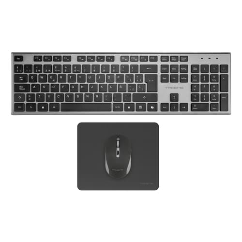 Tacens 3EN1 Teclado+Ratón+Alfom Inalámbrico Negro