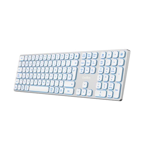 Coolbox Teclado Inal.Retroil. MOONLIGHT B431 Blanc