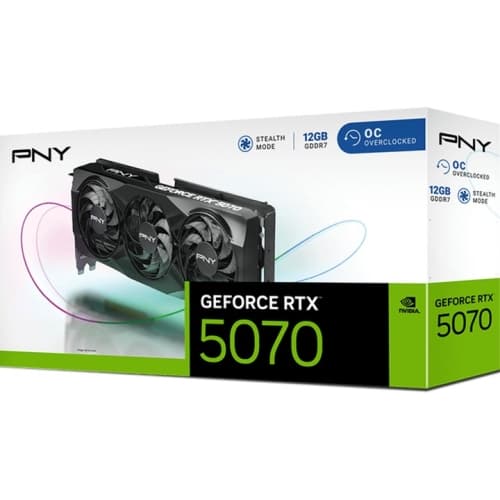 PNY GeForce RTX 5070 - 12GB GDDR7 - 3 x DP - 1 x HDMI - Triple FAN