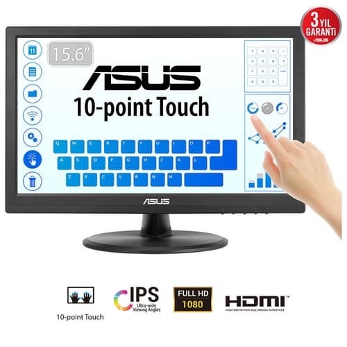 Asus VT169HE Monitor 15.6 Táctil IPS  VGA HDMI