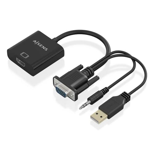 Aisens Conversor SVGA/M+JACK3.5/M+USB A/M HDMI/H
