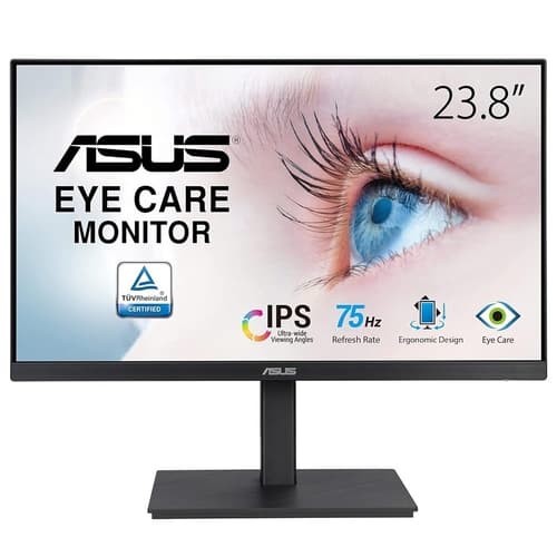MONITOR 24" DP HDMI VGA ASUS VA24EQSB FHD 75Hz 1MS 350cd/m 2xUSB JACK ALTAVOCES