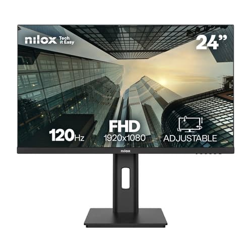 MONITOR 24" DP HDMI VGA NILOX NXM24REG1201 IPS FHD 120Hz 4MS 250cd/m² 2x3W VESA 100x100