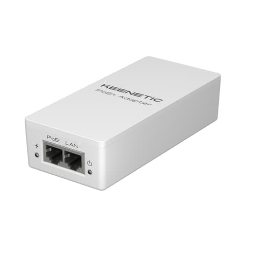Keenetic PoE Adapter - Adapter Adapter - 2xRJ45 1Gbps (1xPoE) - 802.3af/at
