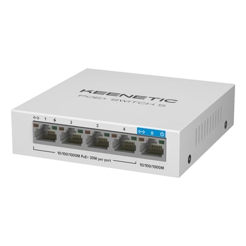 Keenetic PoE Switch 5 - Switch Switch - 5xRJ5 1Gbps (4xPoE) - 802.3af/at