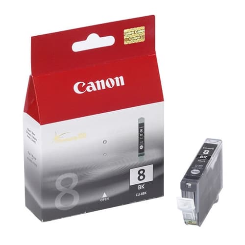 CANON CARTUCHO NEGRO CLI8BK MX/700/850 IP/4200/5200/5200R/6600D/4300/5300/4500/6700D PRO/9000 MP/500/800/830/530/600/610