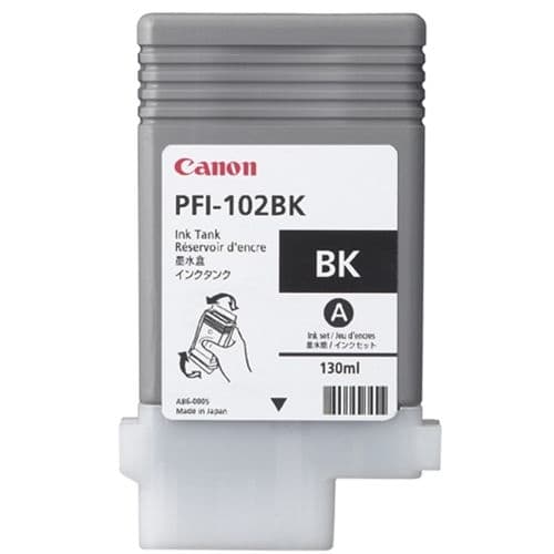 CANON CARTUCHO NEGRO PFI102BK 130ML LP/17/24 IPF/500/600/700/710/610/605/620/755