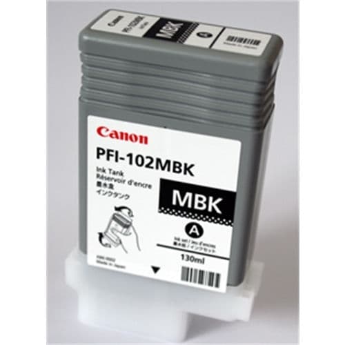 CANON CARTUCHO NEGRO MATE PFI102MBK 130ML LP/17/24 IPF/500/600/700/710/610/605/720/755