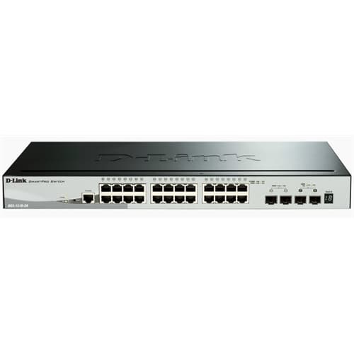 D-Link SmartPro DGS-1510-28X - Conmutador - L3 - Gestionado - 24 x 10/100/1000 + 4 x 10 Gigabit SFP+ - sobremesa, montaje en rack