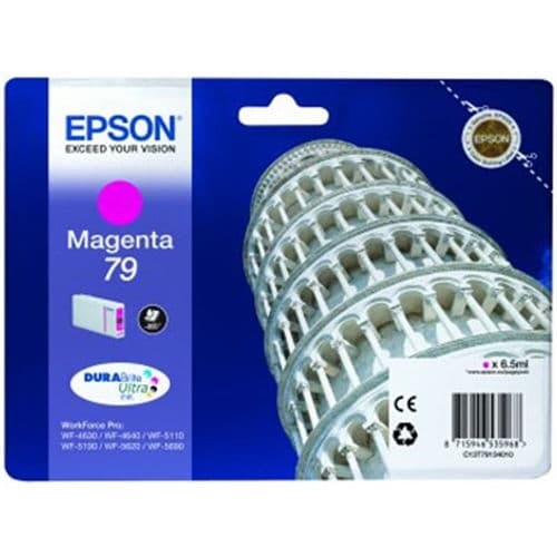 EPSON CARTUCHO MAGENTA 79 CAPACIDAD 800 PÁGINAS WF 46XX/56XX/51XX