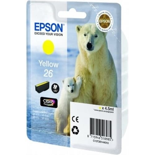 EPSON CARTUCHO AMARILLO T26 300 PAG. XP/600/605/700/800
