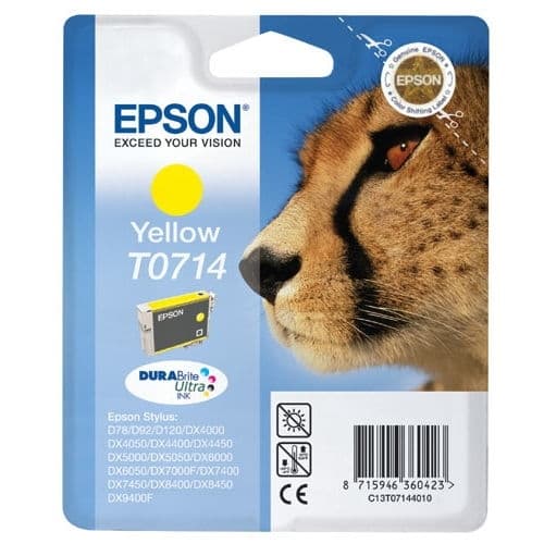 EPSON CARTUCHO AMARILLO S/20/21 D/78/92/120 SX/105/115/205/215/218/405/415/515W/600FW/610FW
