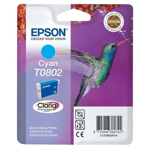 EPSON CARTUCHO CIAN STYLUS PHOTO R/265/285/360 STYLUS PHOTO RX/560/585/685 STYLUS PHOTO P/50 STYLUS PHOTO PX/650/660/700W/710W/720WD/800FW/810FW/820FWD