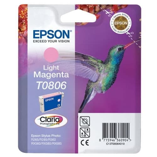 EPSON CARTUCHO MAGENTA CLARO STYLUS PHOTO R/265/285/360 STYLUS PHOTO RX/560/585/685 STYLUS PHOTO PX/650/660/700W/710W/720WD/800FW/810FW/820FWD STYLUS PHOTO P/50