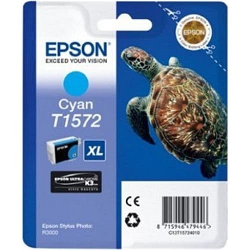 EPSON CARTUCHO CIAN T1572 25,9ML R/3000