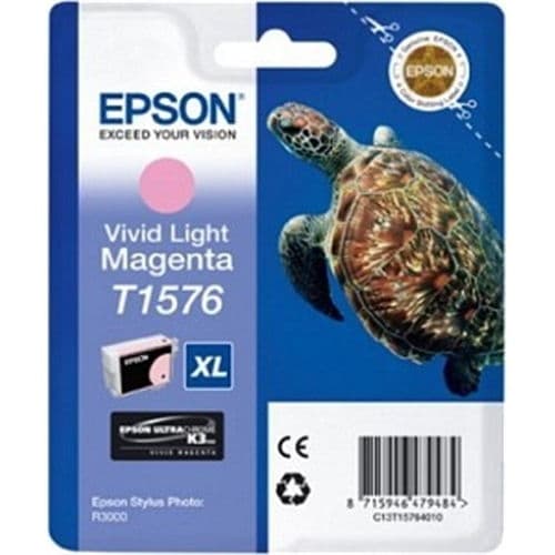 EPSON CARTUCHO MAGENTA VIVID CLARO T1576 25,9ML R/3000