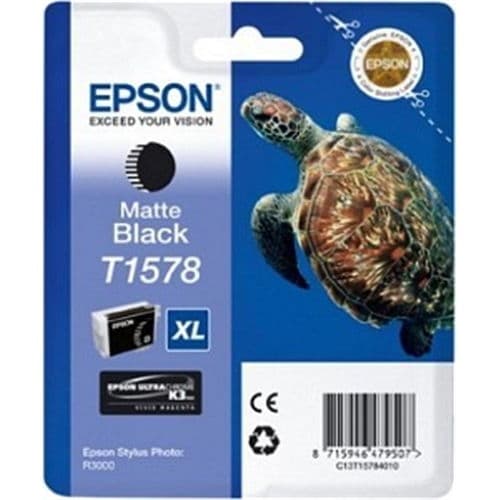 EPSON CARTUCHO NEGRO MATE T1578 25,9ML R/3000