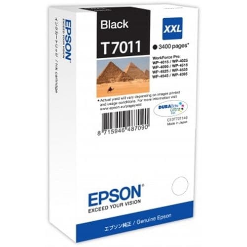 EPSON CARTUCHO NEGRO XXL 3.400 PAG. WORKFORCE PRO/WP4000 SERIE/WP4500 SERIE/4525DNF/4015DN