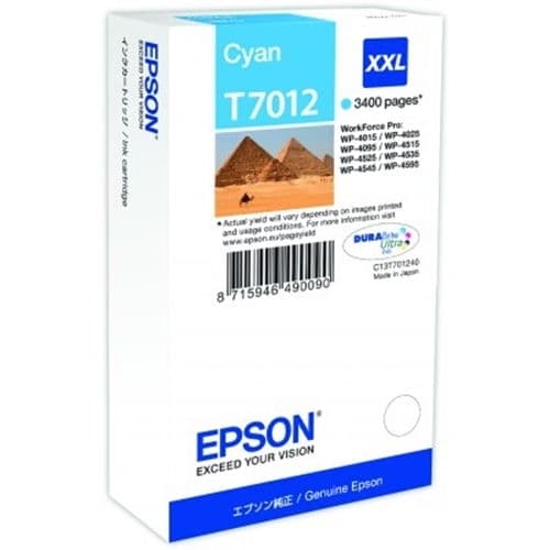 EPSON CARTUCHO CIAN XXL 3.400 PAG. WORKFORCE PRO/WP4000 SERIE/WP4500 SERIE/4525DNF/4015DN